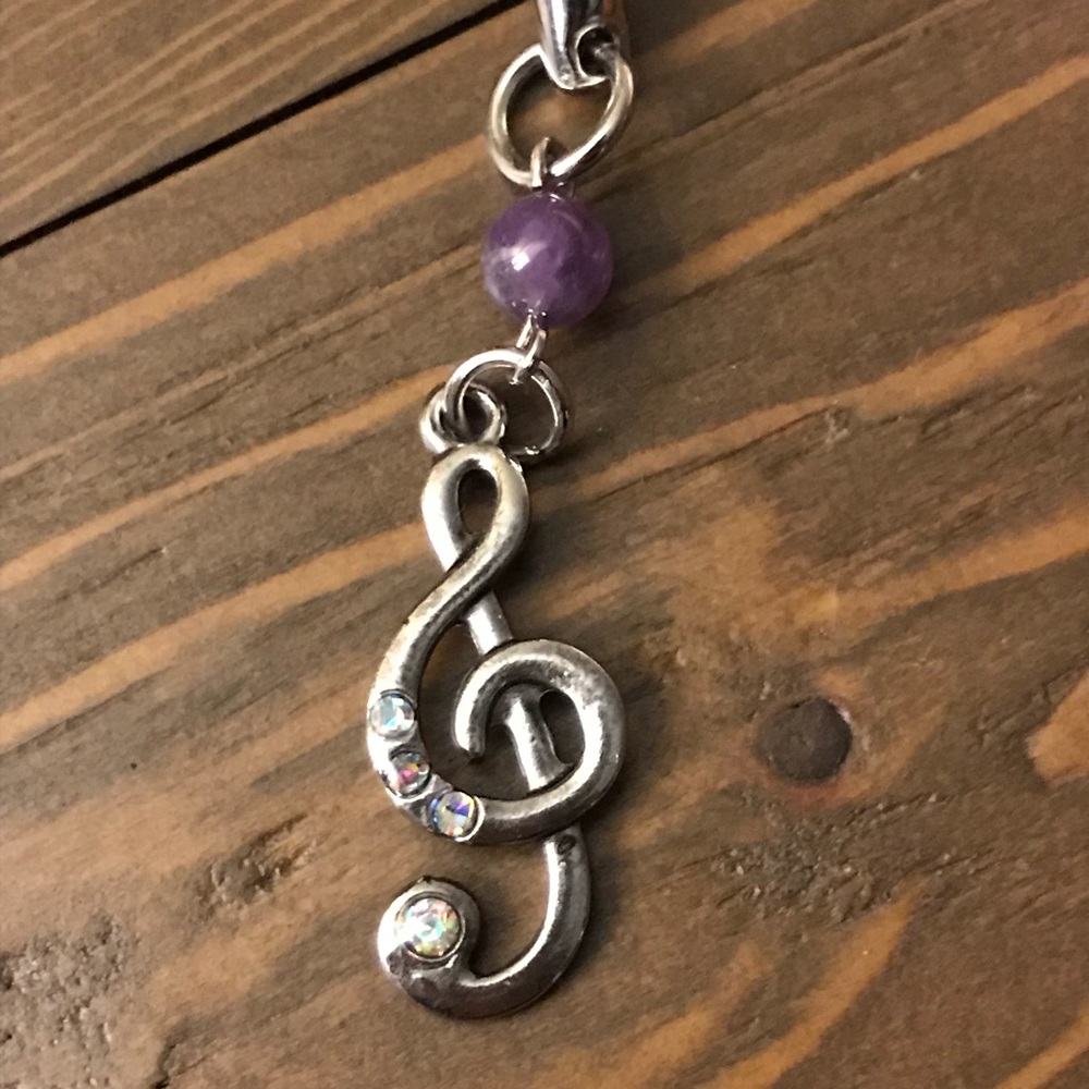 🛡Host Pick!🛡Treble Clef Charm 4 bag or wallet 🎵